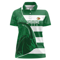 Zimbabwe Rugby Custom Women Polo Shirt Sables 3rd Champions Proud - Wonder Print Shop