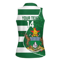 Zimbabwe Rugby Custom Women Sleeveless Polo Shirt Sables 3rd Champions Proud - Wonder Print Shop