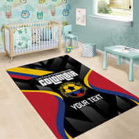 Custom Colombia Football Area Rug Vamos Las Chicas Superpoderosas - Wonder Print Shop