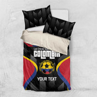 Custom Colombia Football Bedding Set Vamos Las Chicas Superpoderosas - Wonder Print Shop