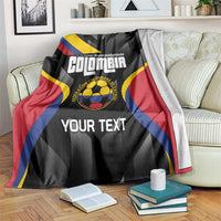 Custom Colombia Football Blanket Vamos Las Chicas Superpoderosas - Wonder Print Shop