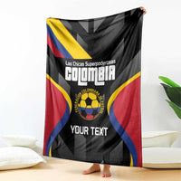 Custom Colombia Football Blanket Vamos Las Chicas Superpoderosas - Wonder Print Shop