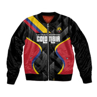 Custom Colombia Football Bomber Jacket Vamos Las Chicas Superpoderosas - Wonder Print Shop