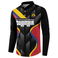 Custom Colombia Football Button Sweatshirt Vamos Las Chicas Superpoderosas - Wonder Print Shop