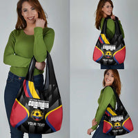 Custom Colombia Football Grocery Bag Vamos Las Chicas Superpoderosas - Wonder Print Shop
