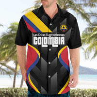 Custom Colombia Football Hawaiian Shirt Vamos Las Chicas Superpoderosas - Wonder Print Shop