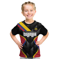 Custom Colombia Football Kid T Shirt Vamos Las Chicas Superpoderosas - Wonder Print Shop