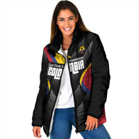 Custom Colombia Football Padded Jacket Vamos Las Chicas Superpoderosas - Wonder Print Shop