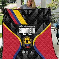 Custom Colombia Football Quilt Vamos Las Chicas Superpoderosas - Wonder Print Shop