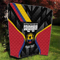 Custom Colombia Football Quilt Vamos Las Chicas Superpoderosas - Wonder Print Shop