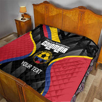 Custom Colombia Football Quilt Vamos Las Chicas Superpoderosas - Wonder Print Shop