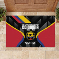 Custom Colombia Football Rubber Doormat Vamos Las Chicas Superpoderosas - Wonder Print Shop