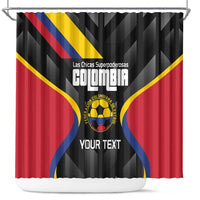 Custom Colombia Football Shower Curtain Vamos Las Chicas Superpoderosas - Wonder Print Shop