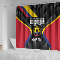 Custom Colombia Football Shower Curtain Vamos Las Chicas Superpoderosas - Wonder Print Shop