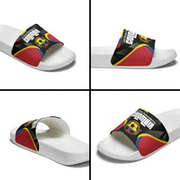 Custom Colombia Football Slide Sandals Vamos Las Chicas Superpoderosas - Wonder Print Shop