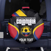 Custom Colombia Football Spare Tire Cover Vamos Las Chicas Superpoderosas - Wonder Print Shop