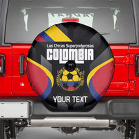 Custom Colombia Football Spare Tire Cover Vamos Las Chicas Superpoderosas - Wonder Print Shop