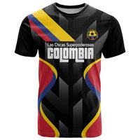 Custom Colombia Football T Shirt Vamos Las Chicas Superpoderosas - Wonder Print Shop