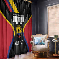 Custom Colombia Football Window Curtain Vamos Las Chicas Superpoderosas - Wonder Print Shop