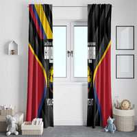 Custom Colombia Football Window Curtain Vamos Las Chicas Superpoderosas - Wonder Print Shop