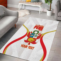 Custom Peru Football Area Rug Vamos La Bicolor - Wonder Print Shop