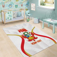 Custom Peru Football Area Rug Vamos La Bicolor - Wonder Print Shop