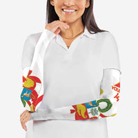 Custom Peru Football Arm Sleeves Vamos La Bicolor - Wonder Print Shop