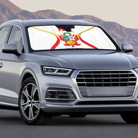 Custom Peru Football Auto Sun Shade Vamos La Bicolor - Wonder Print Shop