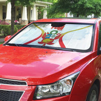 Custom Peru Football Auto Sun Shade Vamos La Bicolor - Wonder Print Shop