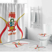 Custom Peru Football Bathroom Set Vamos La Bicolor - Wonder Print Shop