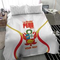 Custom Peru Football Bedding Set Vamos La Bicolor - Wonder Print Shop