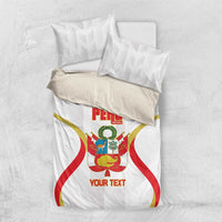 Custom Peru Football Bedding Set Vamos La Bicolor - Wonder Print Shop