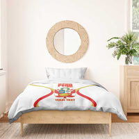 Custom Peru Football Bedding Set Vamos La Bicolor - Wonder Print Shop
