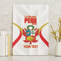 Custom Peru Football Canvas Wall Art Vamos La Bicolor - Wonder Print Shop
