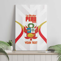 Custom Peru Football Canvas Wall Art Vamos La Bicolor - Wonder Print Shop
