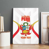 Custom Peru Football Canvas Wall Art Vamos La Bicolor - Wonder Print Shop