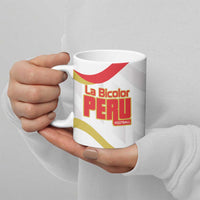 Custom Peru Football Ceramic Mug Vamos La Bicolor - Wonder Print Shop