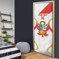 Custom Peru Football Door Cover Vamos La Bicolor - Wonder Print Shop
