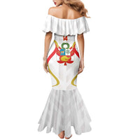 Custom Peru Football Family Matching Mermaid Dress and Hawaiian Shirt Vamos La Bicolor - Wonder Print Shop