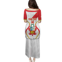 Custom Peru Football Family Matching Puletasi and Hawaiian Shirt Vamos La Bicolor - Wonder Print Shop