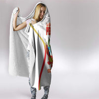 Custom Peru Football Hooded Blanket Vamos La Bicolor - Wonder Print Shop
