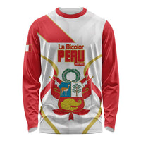 Custom Peru Football Long Sleeve Shirt Vamos La Bicolor - Wonder Print Shop