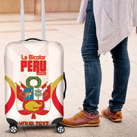 Custom Peru Football Luggage Cover Vamos La Bicolor - Wonder Print Shop