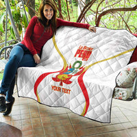Custom Peru Football Quilt Vamos La Bicolor - Wonder Print Shop