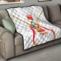 Custom Peru Football Quilt Vamos La Bicolor - Wonder Print Shop