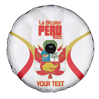 Custom Peru Football Spare Tire Cover Vamos La Bicolor - Wonder Print Shop
