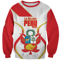 Custom Peru Football Sweatshirt Vamos La Bicolor - Wonder Print Shop