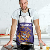 Custom Argentina Football Apron Vamos La Albiceleste Purple Version - Wonder Print Shop