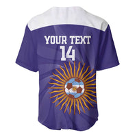 Custom Argentina Football Baseball Jersey Vamos La Albiceleste Purple Version - Wonder Print Shop