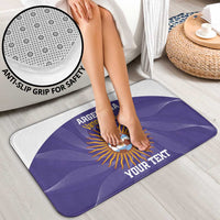 Custom Argentina Football Bathroom Set Vamos La Albiceleste Purple Version - Wonder Print Shop